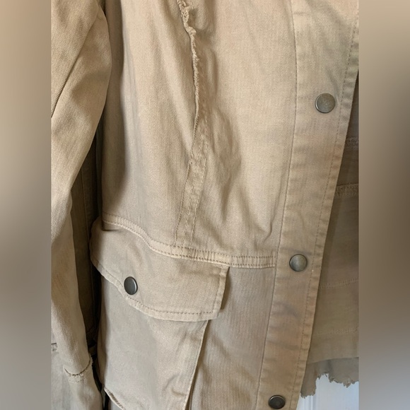 Free People Tan Ruffle Blazer - Picture 6 of 8